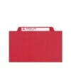 Smead Classification Folders With SafeSHIELD Fasteners, 3" Expansion, Letter Size, 3 Dividers, Bright Red, 10/Box (14095) -Esseltela Shop sp43814015 s7