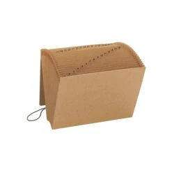 Smead Expanding File With Flap And Cord Closure, 1-31 Index, Letter Size, Kraft (70168)