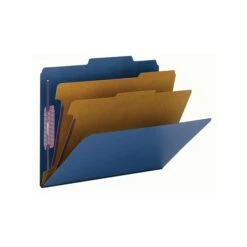 Smead Classification Folders With SafeSHIELD Fasteners, 2" Expansion, Letter Size, 2 Dividers, Dark Blue, 10/Box (14032) -Esseltela Shop sp43815159 s7