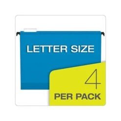 Pendaflex SureHook Reinforced Extra Capacity Hanging File Folders, Letter Size, Assorted Colors, 4/Pack (PFX 09213) -Esseltela Shop sp44336460 s7