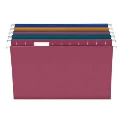 Pendaflex 100% Recycled Hanging File Folders, 1/5-Cut Tab, Letter Size, Assorted Colors, 20/Box (PFX 35117)