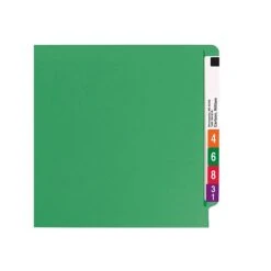 Smead End Tab Classification Folders, Shelf-Master Reinforced Straight-Cut Tab, Letter Size, Green, 50/Box (25140) -Esseltela Shop sp44487888 s7