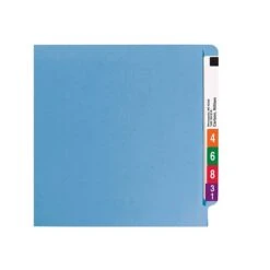 Smead End Tab Classification Folders, Shelf-Master Reinforced Straight-Cut Tab, Letter Size, Blue, 50/Box (25040) -Esseltela Shop sp44487897 s7