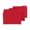 Smead Pressboard Classification Folders With SafeSHIELD Fasteners, 1/3-Cut Tab, Letter Size, Bright Red, 25/Box (14936) -Esseltela Shop sp44487914 s7