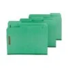 Smead Pressboard Classification Folders With SafeSHIELD Fasteners, 1/3-Cut Tab, Letter Size, Green, 25/Box (14938) -Esseltela Shop sp44487915 s7