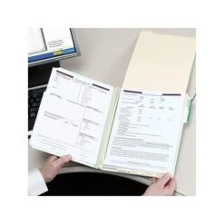 Smead Pressboard Classification Folders With SafeSHIELD Fasteners, 1/3-Cut Tab, Legal Size, Gray/Green, 25/Box (19934) -Esseltela Shop sp44488168 s7