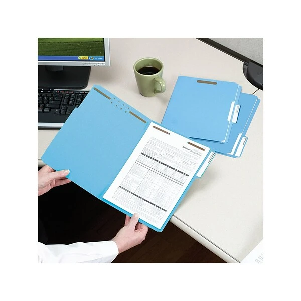 Smead Card Stock Classification Folders, Reinforced 1/3-Cut Tab, Legal Size, Blue, 50/Box (17040) 8 Smead Card Stock Classification Folders, Reinforced 1/3-Cut Tab, Legal Size, Blue, 50/Box (17040) - Image 6