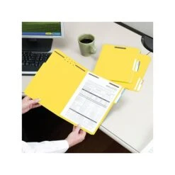 Smead Card Stock Classification Folders, Reinforced 1/3-Cut Tab, Legal Size, Yellow, 50/Box (17940) -Esseltela Shop sp44488188 s7