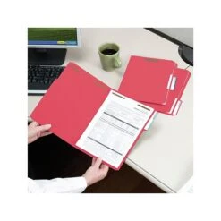 Smead Card Stock Classification Folders, Reinforced 1/3-Cut Tab, Legal Size, Red, 50/Box (17740) -Esseltela Shop sp44488197 s7