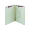 Smead Pressboard Classification Folders With SafeSHIELD Fasteners, Straight-Cut Tab, Legal Size, Gray/Green, 25/Box (19910) -Esseltela Shop sp44488332 s7
