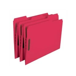 Smead Card Stock Classification Folders, Reinforced 1/3-Cut Tab, Letter Size, Red, 50/Box (12740) -Esseltela Shop sp44488417 s7