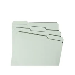 Smead Pressboard Classification Folders With SafeSHIELD Fasteners, 1/3-Cut Tab, Letter Size, Gray/Green, 25/Box (14944) -Esseltela Shop sp44488439 s7