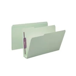 Smead Pressboard Classification Folders With SafeSHIELD Fasteners, 1/3-Cut Tab, Legal Size, Gray/Green, 25/Box (19944) -Esseltela Shop sp44488447 s7
