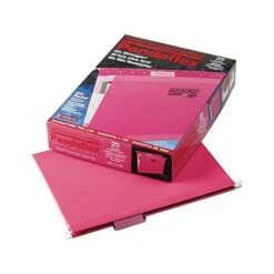 Pendaflex Reinforced Hanging File Folders, 1/5 Tab, Letter Size, Pink, 25/Box (PFX 4152 1/5 PIN) -Esseltela Shop sp44488582 s7