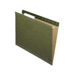 Pendaflex Hanging File Folders, 1/3-Cut Tab, Letter Size, Standard Green, 25/Box (PFX 4152 1/3)