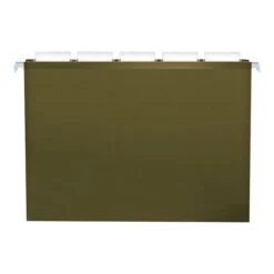 Pendaflex Reinforced Hanging File Folders, 1" Expansion, Letter Size, Standard Green 25/Box
