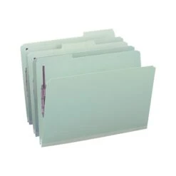 Smead Pressboard Classification Folders With SafeSHIELD Fasteners, 1/3-Cut Tab, Legal Size, Gray/Green, 25/Box (19931) -Esseltela Shop sp44490413 s7