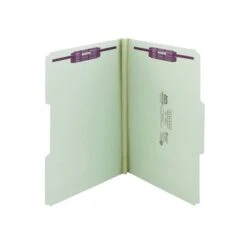 Smead Pressboard Classification Folders With SafeSHIELD Fasteners, 1/3-Cut Tab, Legal Size, Gray/Green, 25/Box (19931) -Esseltela Shop sp44490414 s7
