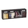 Deflect-O Interlocking Tilt 4-Bin Compartment Storage, Hard Plastic, Black/Transparent (20404OP) -Esseltela Shop sp45446648 s7