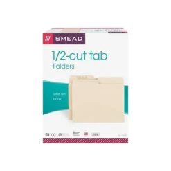 Smead File Folders, 1/2-Cut Tab, Letter Size, Manila, 100/Box (10320) -Esseltela Shop sp46530601 s7