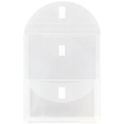 Jam Paper Plastic File Pocket, Letter Size, Clear, 12/Pack (2163613478B)