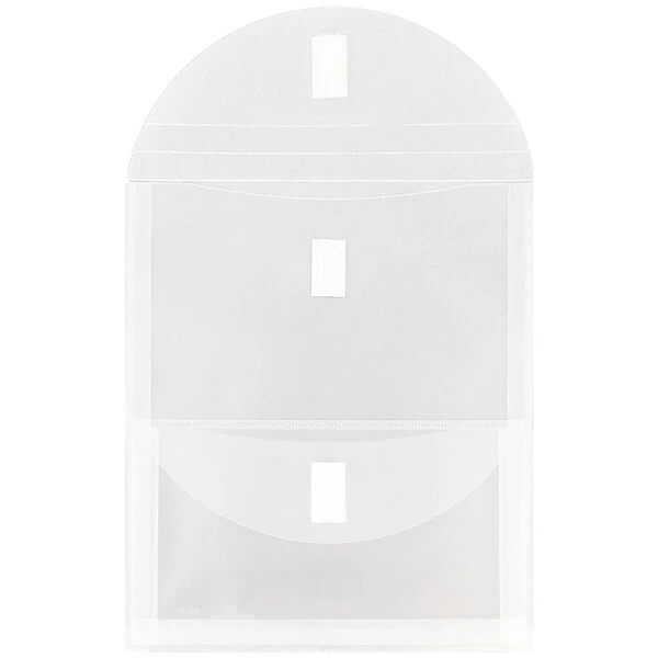 Jam Paper Plastic File Pocket, Letter Size, Clear, 12/Pack (2163613478B) 3 Jam Paper Plastic File Pocket, Letter Size, Clear, 12/Pack (2163613478B)