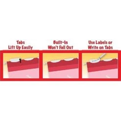 Pendaflex Hanging File Folder, Expansion, 6-Tab, Legal Size, Assorted, 25/Box (PFX 42593)