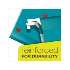 Pendaflex Reinforced Hanging File Folders, 1/5 Tab, Letter Size, Aqua, 25/Box (PFX 4152 1/5 AQU) -Esseltela Shop sp49507933 s7