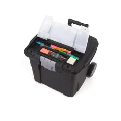 Storex Premium Plastic/Poly Mobile File Cart, Black (61507B01C) -Esseltela Shop sp50665959 s7