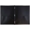 JAM Paper® Plastic Two-Pocket School POP Folders With Metal Prongs Fastener Clasps, Black, 6/Pack (382ECbld) -Esseltela Shop sp55035888 s7