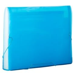 JAM Paper Plastic Accordion File Folder, 13 Pocket, Letter Size, Blue Grid (21621716) -Esseltela Shop sp58557780 s7