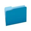 Pendaflex Two-Tone File Folders, 1/3 Cut Tab, Letter Size, Blue, 100/Box (PFX 152 1/3 BLU) -Esseltela Shop sp59054253 s7