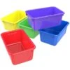 Storex 5.1"H X 7.8"W Small Plastic Cubby Bin, Assorted Colors, 5/CT (62414U05C) 2 Storex 5.1"H X 7.8"W Small Plastic Cubby Bin, Assorted Colors, 5/CT (62414U05C) -Esseltela Shop sp60886881 s7