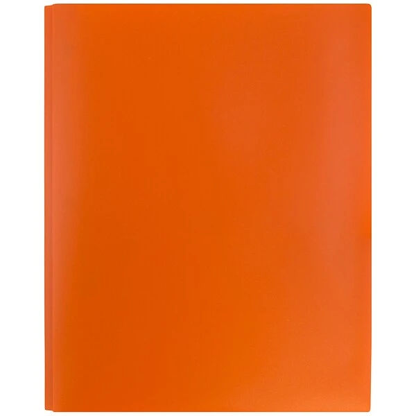 JAM Paper Plastic POP 2-Pocket Folders With Metal Prong Fastener, Orange,96/Pack (382ECOR) 6 JAM Paper Plastic POP 2-Pocket Folders With Metal Prong Fastener, Orange,96/Pack (382ECOR) - Image 4