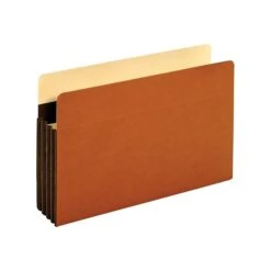 Tyvek Heavy Duty Reinforced File Pockets, 3.5" Expansion, Legal Size, Brown, 10/Box (C1526EHD-10)