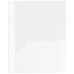 JAM Paper® Plastic Two-Pocket School POP Folders With Metal Prongs Fastener Clasps, Clear, 6/Pack (382ECcldd) -Esseltela Shop sp64340159 s7