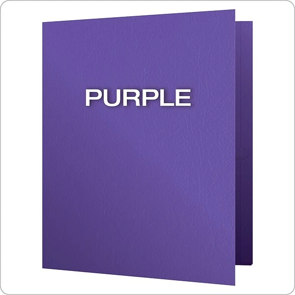 Oxford Twin Portfolio Folders, Purple, 25/Box (OXF 57514) 4 Oxford Twin Portfolio Folders, Purple, 25/Box (OXF 57514) - Image 2