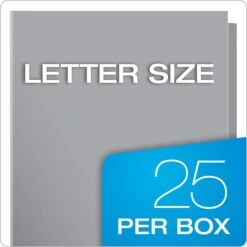 Oxford ShowFolio 2-Pocket Laminated Folders, Gray, 25/Box (OXF 51705) -Esseltela Shop sp64627923 s7