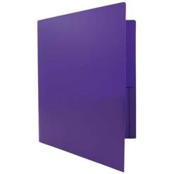 JAM Paper Heavy Duty 2-Pocket Folder, Purple, 6/Pack (383Hpua) -Esseltela Shop sp71001462 s7