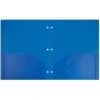 JAM Paper Heavy Duty Plastic 3 Hole Punch Two-Pocket School Folders, Blue, 6/Pack (383HPBBUB) -Esseltela Shop sp71001480 s7