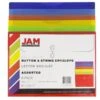 JAM PAPER Plastic Filing Envelopes With Button & String Tie Closure, Letter Size, Assorted Colors, 6/Pack (218B1RGBOYP) -Esseltela Shop sp71001484 s7