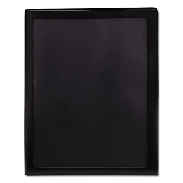 Smead Frame View Poly 2-Pocket Presentation Folder, Black, 5/Pack (87705) 5 Smead Frame View Poly 2-Pocket Presentation Folder, Black, 5/Pack (87705) - Image 3