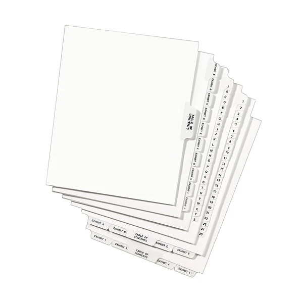 Avery Style Legal Dividers, Tab 15, 8.5" X 11", White, 25/Pack (11925) 7 Avery Style Legal Dividers, Tab 15, 8.5" X 11", White, 25/Pack (11925) - Image 5