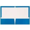 JAM Paper® Laminated Glossy 2 Pocket Presentation Folders, Blue, 100/Box (385GBU) -Esseltela Shop sp92923443 s7