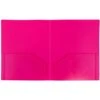 JAM Paper Heavy Duty Plastic Two-Pocket School Folders, Fuchsia Pink, 6/Pack (946172D) -Esseltela Shop sp96370482 s7