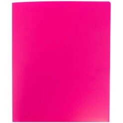 JAM Paper Heavy Duty Plastic Two-Pocket School Folders, Fuchsia Pink, 6/Pack (946172D) -Esseltela Shop sp96370483 s7