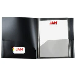JAM Paper 10-Pocket Heavy Duty Folders, Black, 3/Pack (389MP10blc) -Esseltela Shop sp96455740 s7