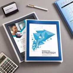 Avery Flexi-View 6-Pocket Presentation Folder, Navy Blue (47696) -Esseltela Shop sp97075663 s7