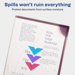 Avery Corner Lock Smooth Presentation Folder With Fasteners, Assorted, 6/Pack (72262) -Esseltela Shop sp97075776 s7