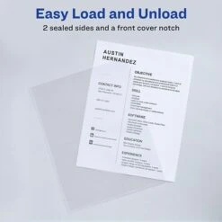 Avery Sleeve Report Covers, Letter, Clear, 12/Pack (72311) -Esseltela Shop sp97075780 s7